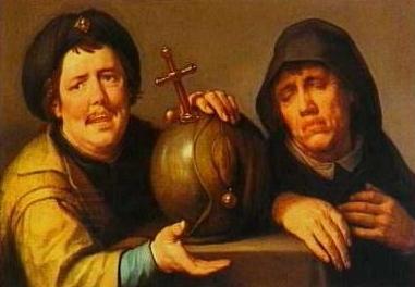 Cornelisz van Haarlem Heraclitus and Democritus